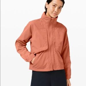 lululemoon always effortless jacket - rustic coral